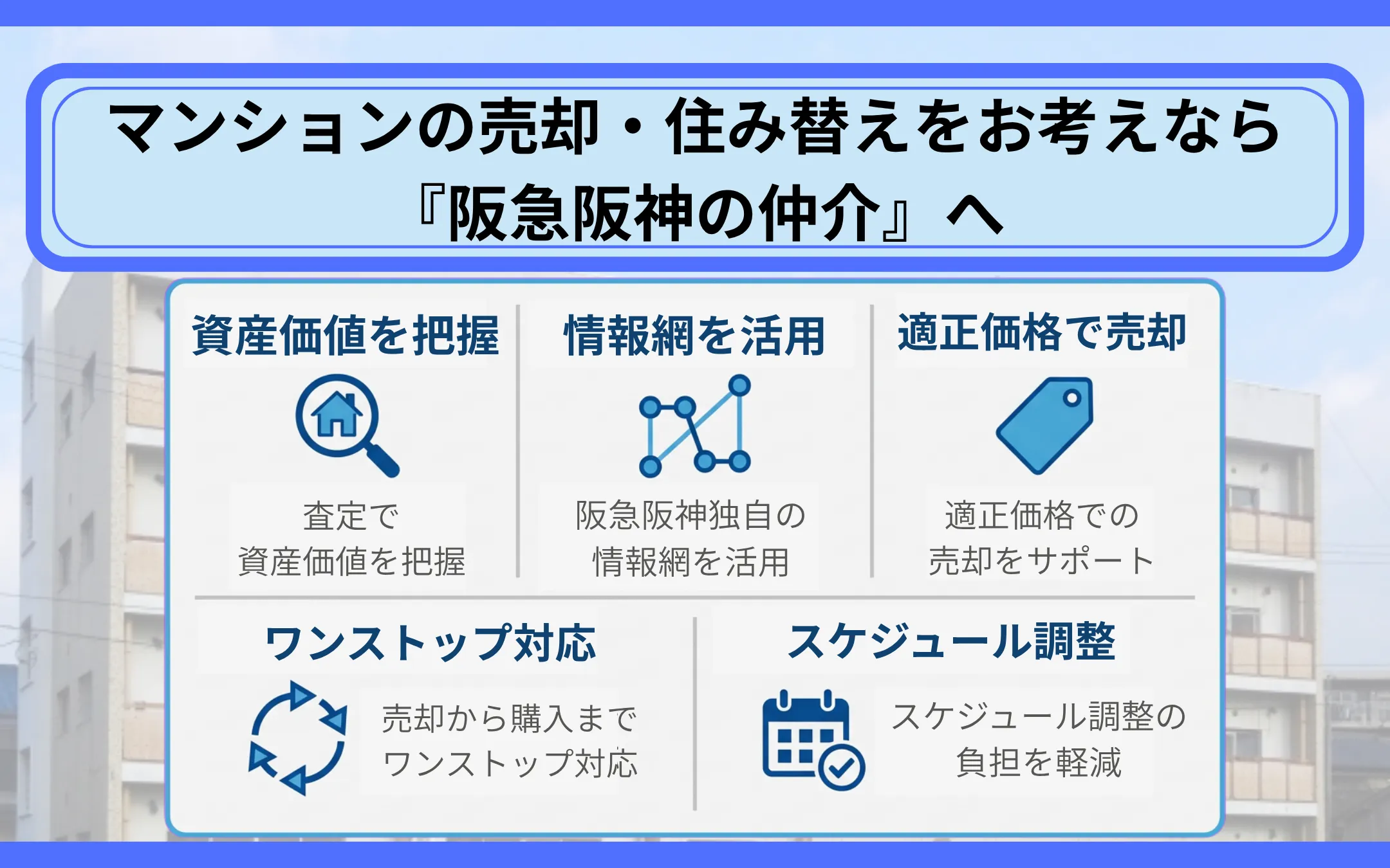 マンションの売却・住み替えをお考えなら『阪急阪神の仲介』へ