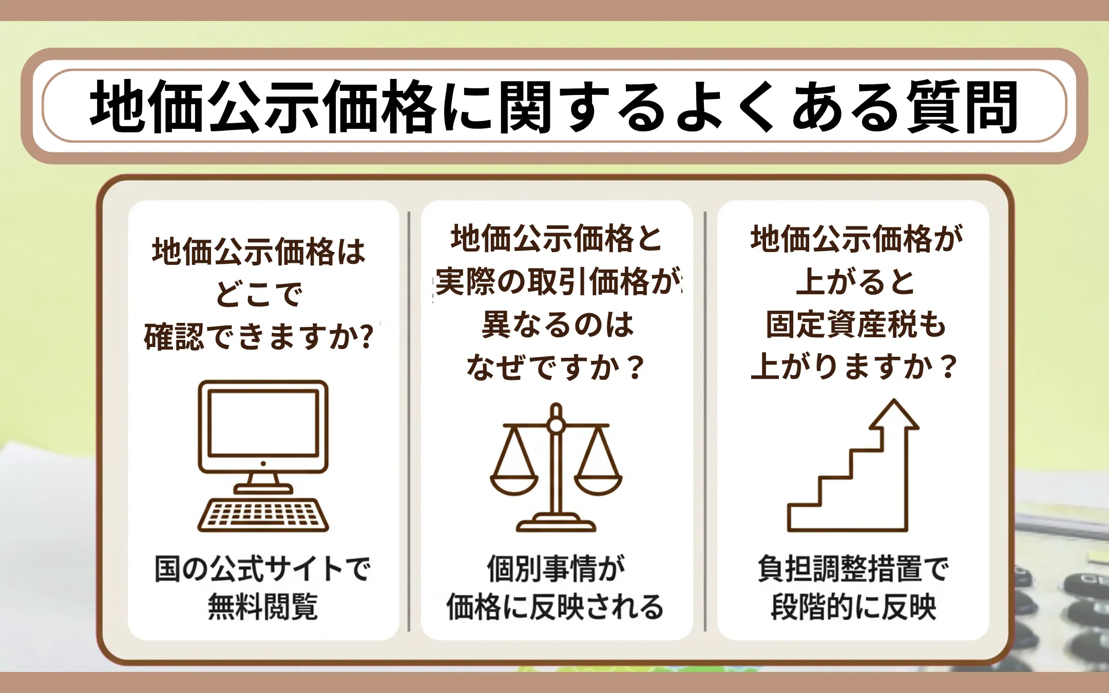 地価公示価格に関するよくある質問