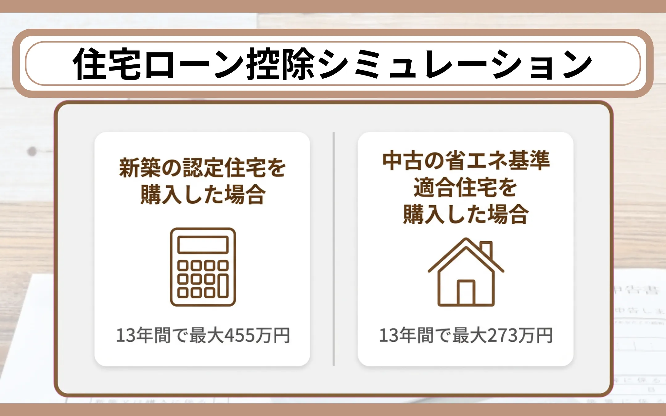 住宅ローン控除シミュレーション