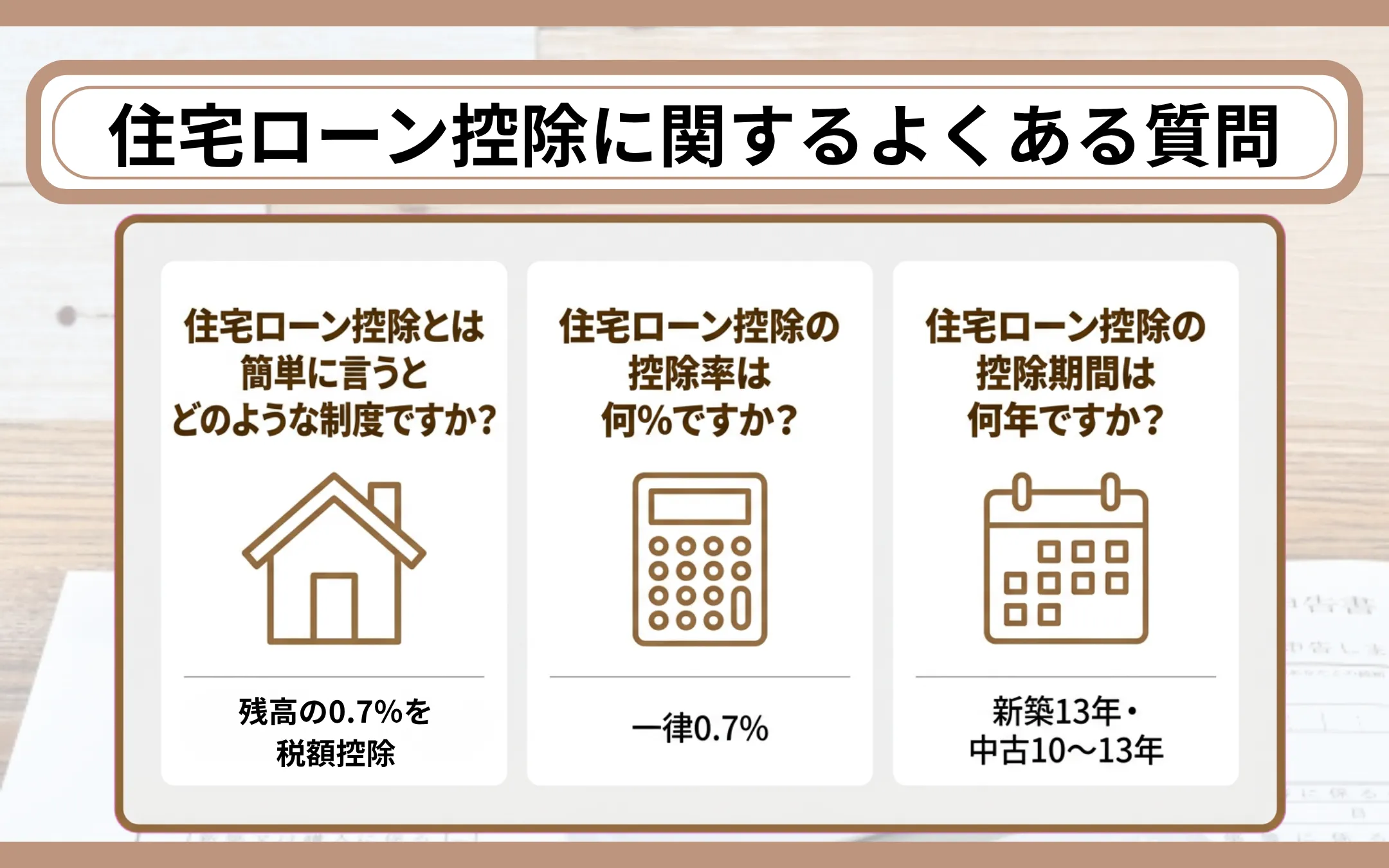 住宅ローン控除に関するよくある質問