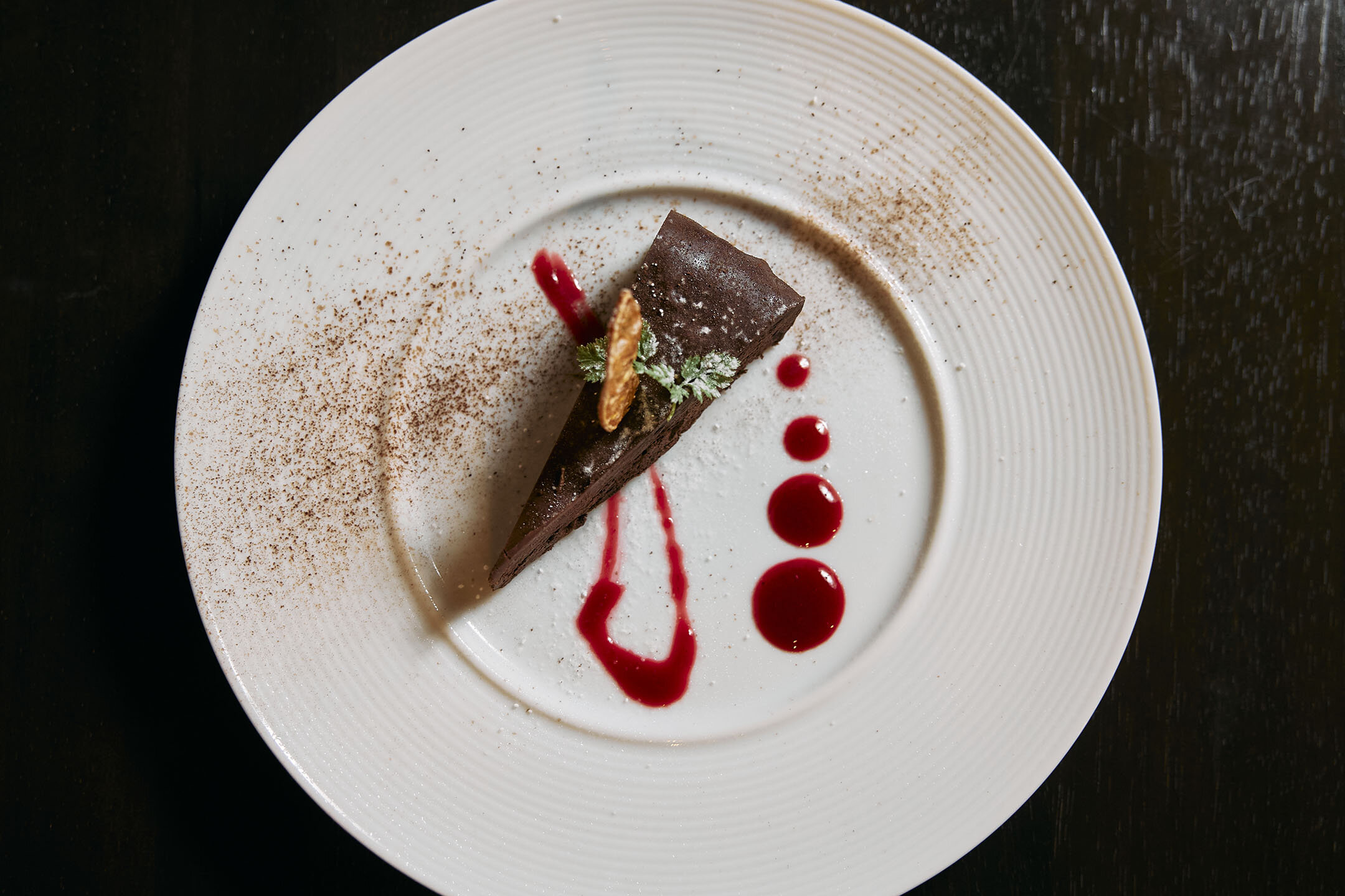 本日のドルチェ（チョコレートの風味豊かなガトーショコラ）