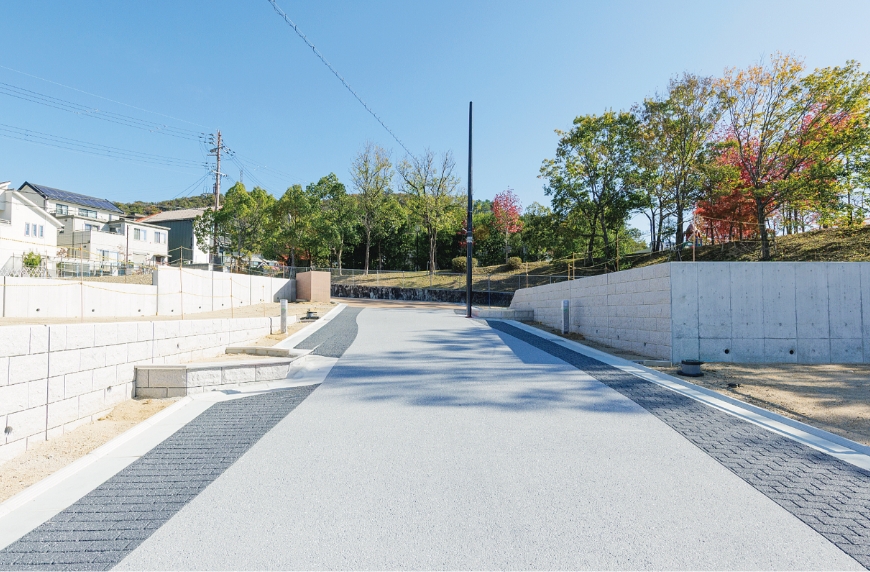 最大7.2ｍのワイドな街区内道路
